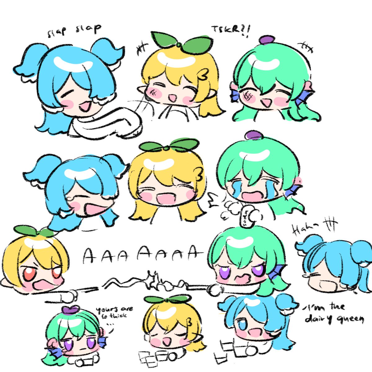 snowharasho's tweet photo. the 1 2 switch off collab was so cute!!!! just besties hanging out!!!
#FavouritePPMoments #PomuPaint #pendorART #Finanart https://t.co/p7bCc6LHGH