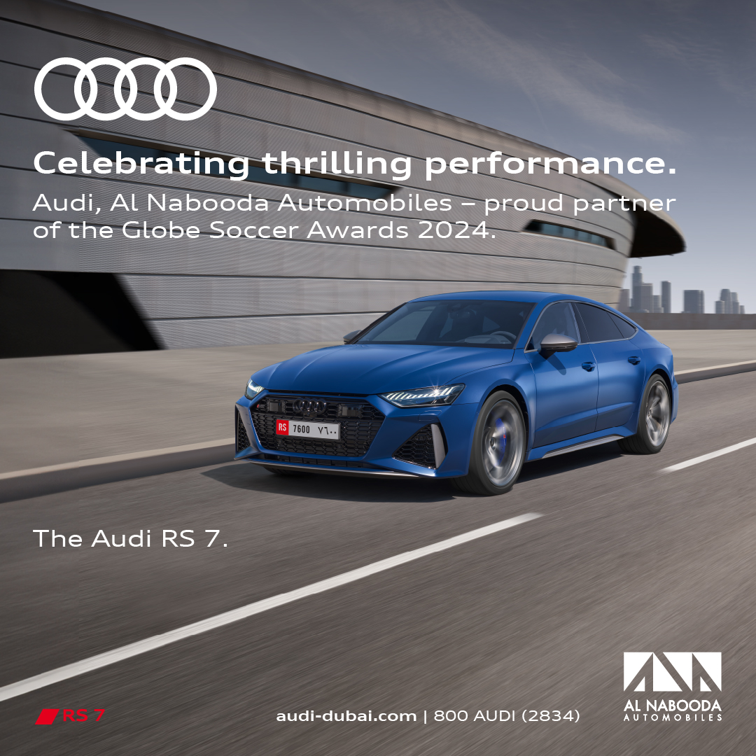 Audi, Al Nabooda Automobiles is proud to be a platinum partner of the Globe Soccer Awards 2023. Join us for an exclusive look into the high-performance world of the beautiful game.

#AudiDubai #AlNaboodaAutomobiles #GlobeSoccerAwards2023 #Soccer #Football #Dubai #MyDubai #UAE