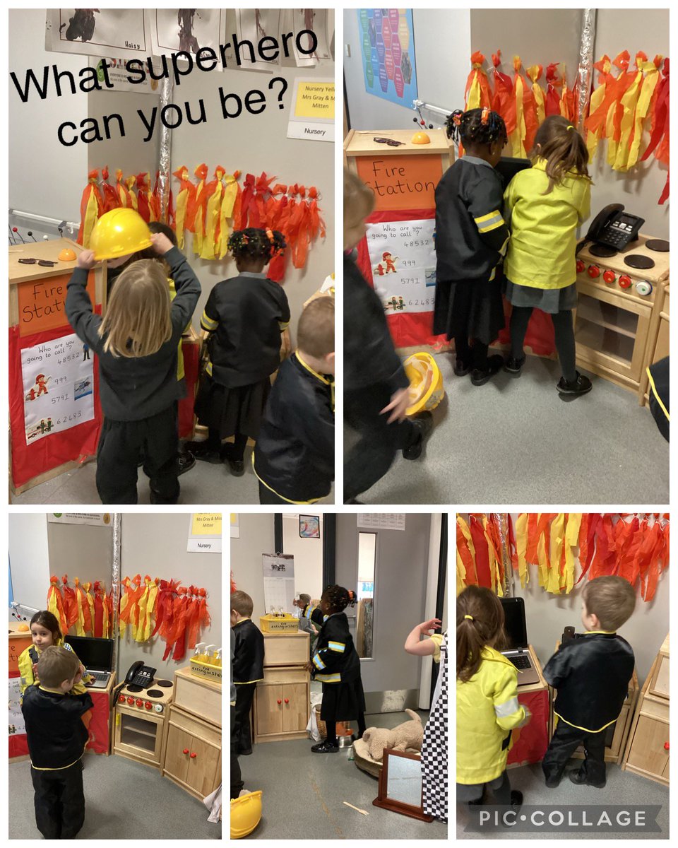 ReceptionMlps's tweet photo. The children excitedly discussed what superhero they want to be when they’re older. Following their interests, we have created a fire station inspired role play area 🔥 #whoareyougonnacall #childleadlearning #firesburning #EndlessPossibilities @mesne_lea @MissSmithRB_ML https://t.co/ZWASaTtklq