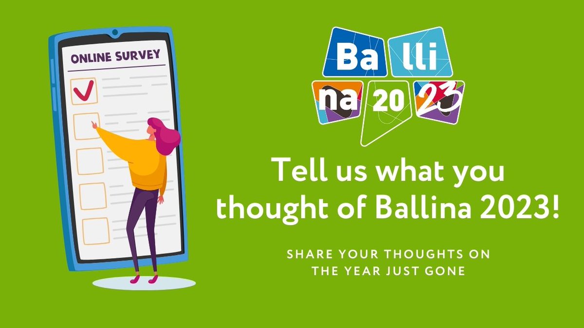 A reminder to tell us what YOU thought of Ballina 2023 - our survey is still open here: surveymonkey.com/r/FMKBKP3
Feedback is anonymous and will help to inform our post-event report, to be delivered later this year.
We'd love if you could help us spread the word by retweeting this!