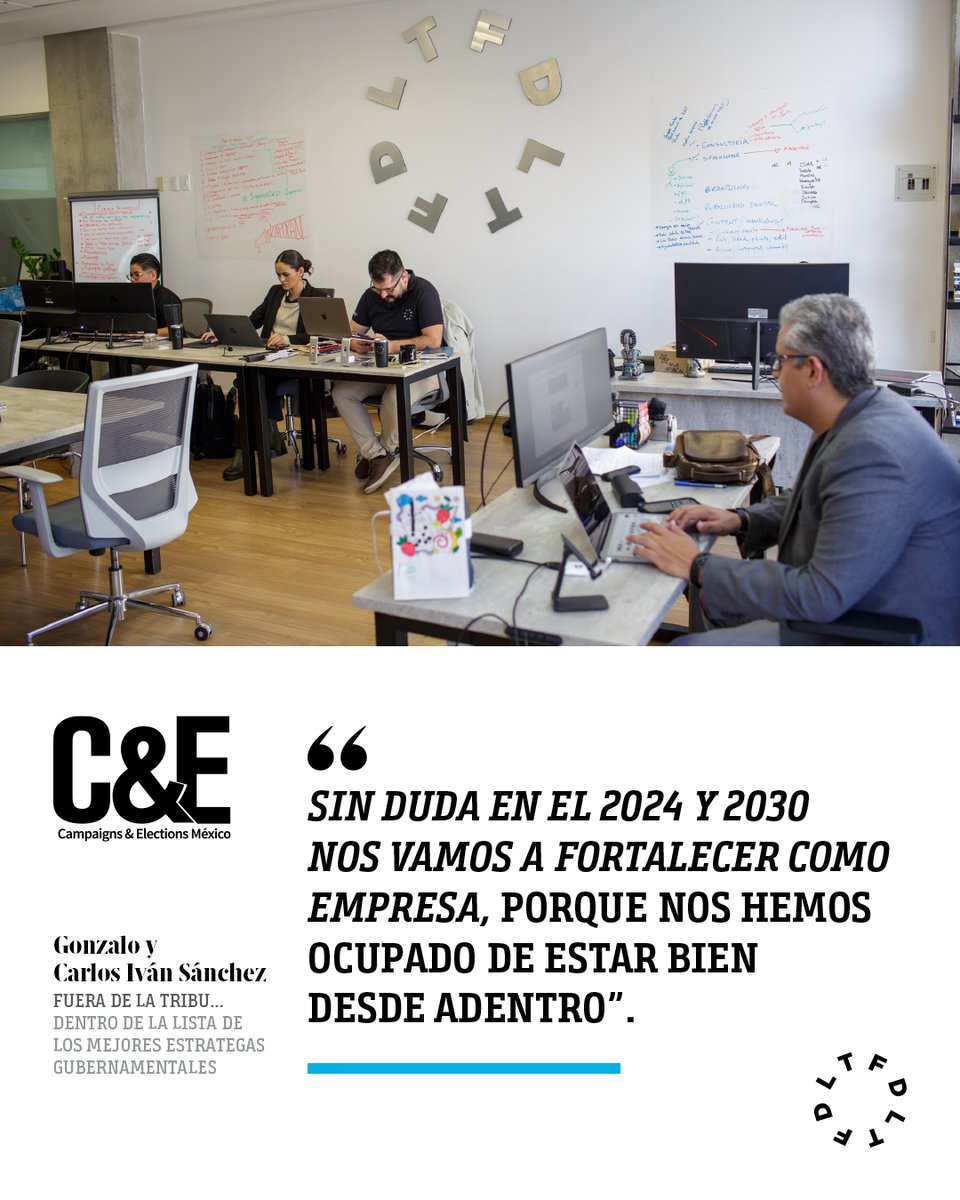 📌“Sin estrategia, no hay nada”: <a href="/FueraDeLaTribu/">FDLT ®</a> y el método SHÌ con el que cambió la forma de hacer comunicación política

<a href="/gonzalo7sanchez/">Gonzalo Sánchez | FDLT</a> y <a href="/CarlosIvanFDLT/">Carlos Iván Sánchez G.</a>, fundadores de <a href="/FueraDeLaTribu/">FDLT ®</a>

#EnPortada #Enero2024📝

📍Sanborns, City Market y Walmart Express de todo el país