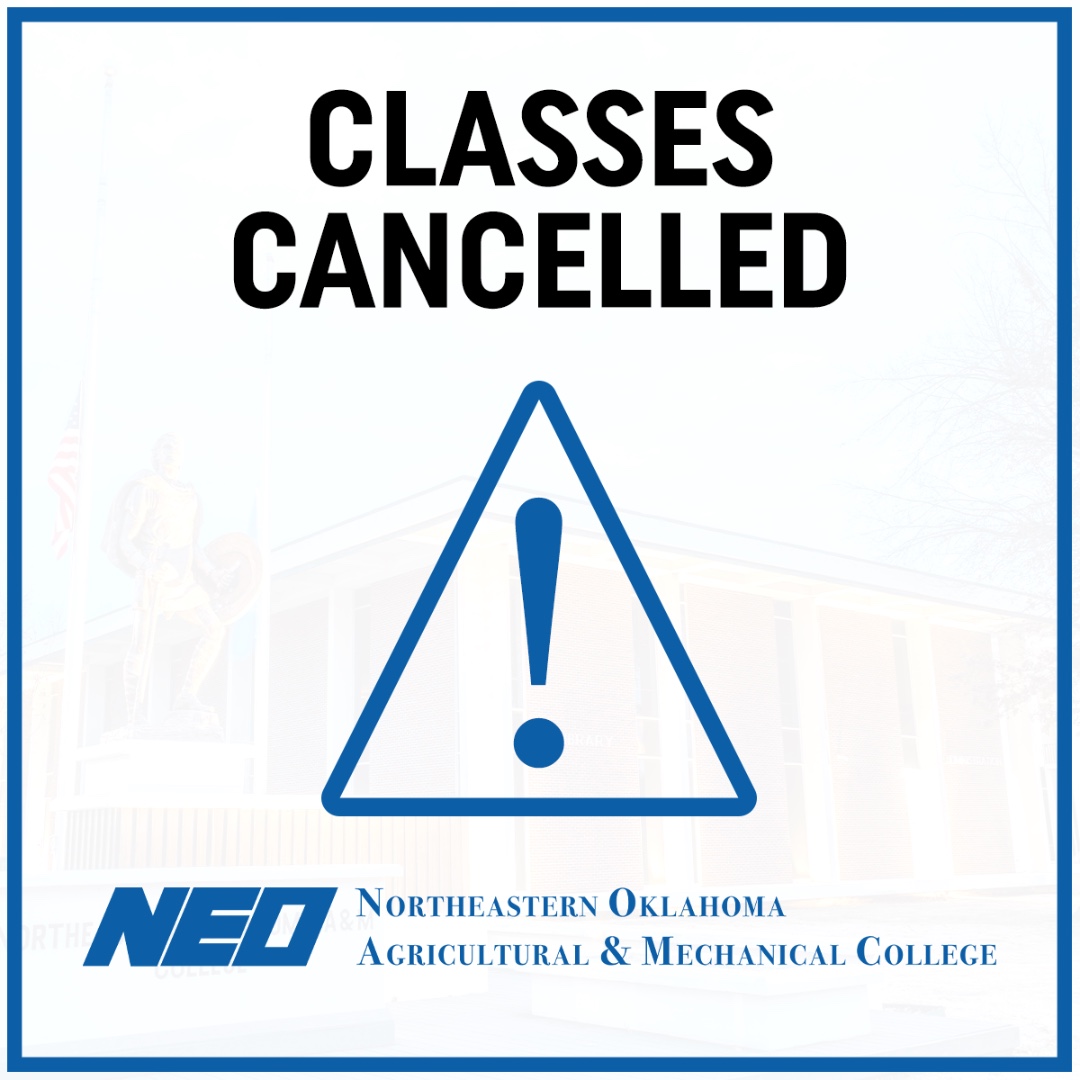 NEO will be closed Tueday, January 16, 2024 due to cold temperatures and the risk of hazardous travel. Administration will continue to evaluate weather and travels conditions.