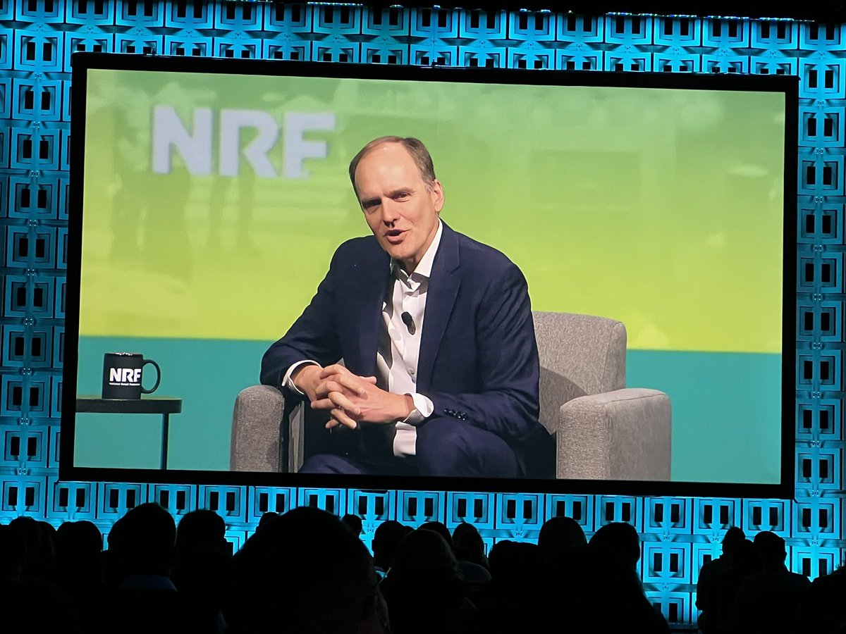 CustStratEditor's tweet photo. “Every idea starts with human connections. It’s so important in the beauty category.” Use AI to complement, elevate and highlight human experience.” @ultabeauty CEO @DaveKimbell #NRF2024 https://t.co/lsU4KXBT3O