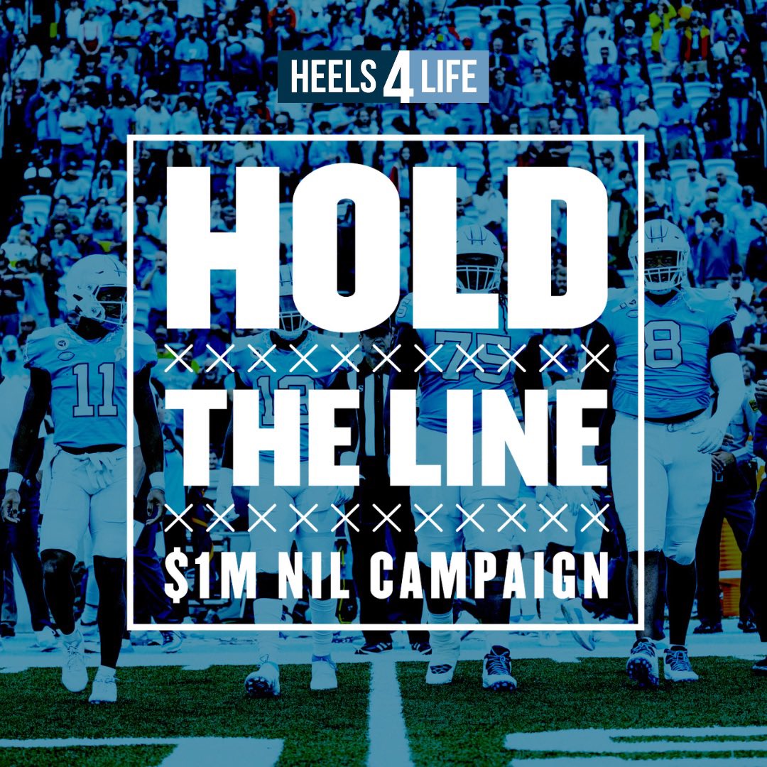 HOLD THE LINE and help #Heels4Life support opportunities that keep our football athletes in #tarheelblue. We need YOU! We’re asking every fan, of every background, to please donate what they can!