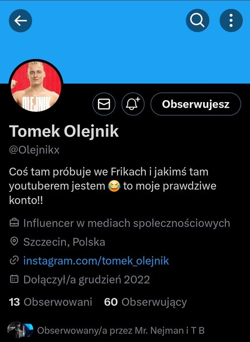 Misiaczki kochane!!! Moja mordeczka wbija do nas na iksa🥰 Przywitajmy wspaniałego gladiatora Tomka Olejnika<a href="/tag/teampawlak"class="tags"><span>#teampawlak</span></a>