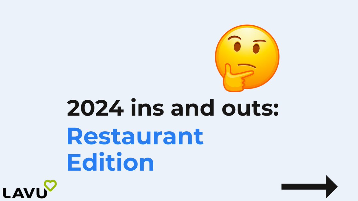 2024 ins &amp; outs (restaurant edition):

✔️ins:
- handheld terminals and paying at the table
- offering dual pricing
- cloud-based POS system

❌outs:
- paying high processing fees
- frequent POS outages
- long customer service wait times (or only being able to talk to a robot..)