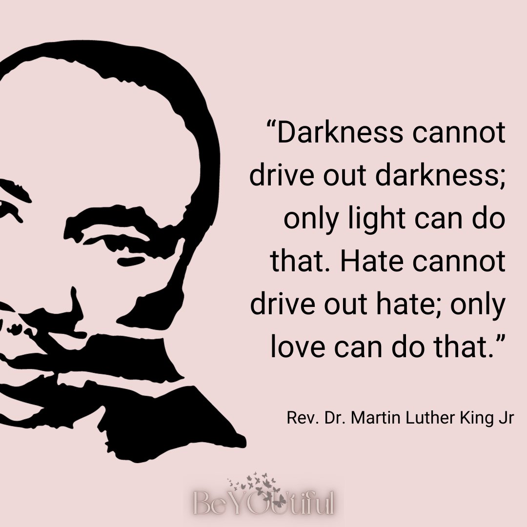 BeYOUtiful777's tweet photo. 💖 Let's honor Martin Luther King Jr.'s legacy by shining our light of love and empowerment. As we celebrate #MLKDay, let's remember the transformative power of love in driving out hate and embracing our uniqueness.  #MartinLutherKingJr #Empowerment https://t.co/YWdWPHhIWU