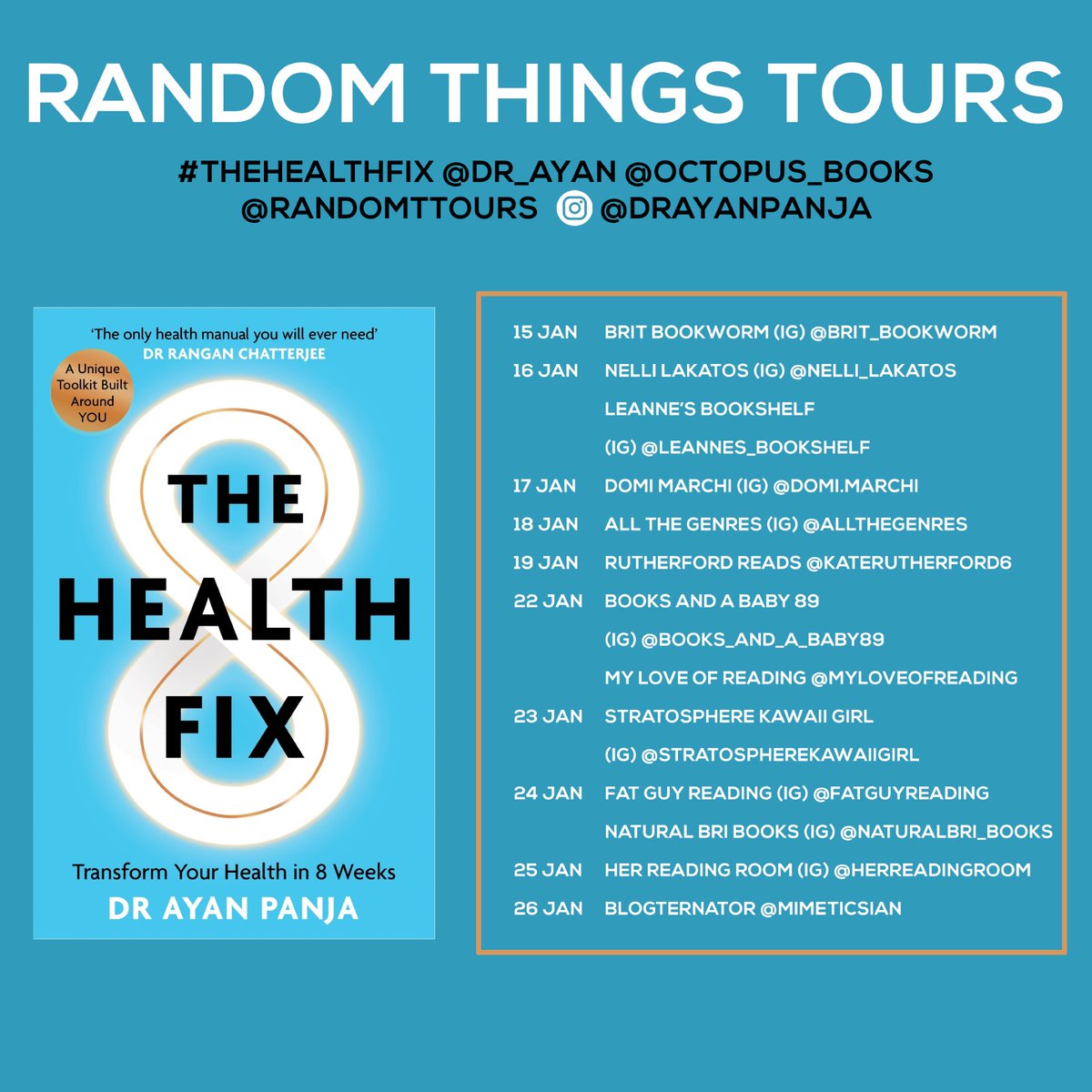 We're so excited for #TheHealthFix blog tour with <a href="/RandomTTours/">Random Things Tours 🇺🇦</a> to kick off today!