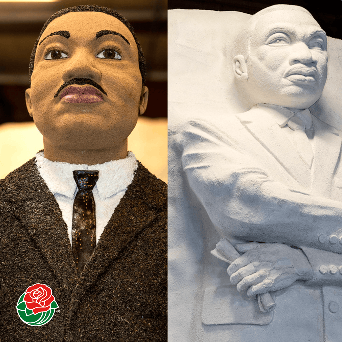 “Darkness cannot drive out darkness; only light can do that. Hate cannot drive out hate; only love can do that.” -Martin Luther King, Jr. Featured is a 2018 Rose Parade float titled, 'Keeping the Promise' from Aids Healthcare Foundation. 📸: Amanda Martinez