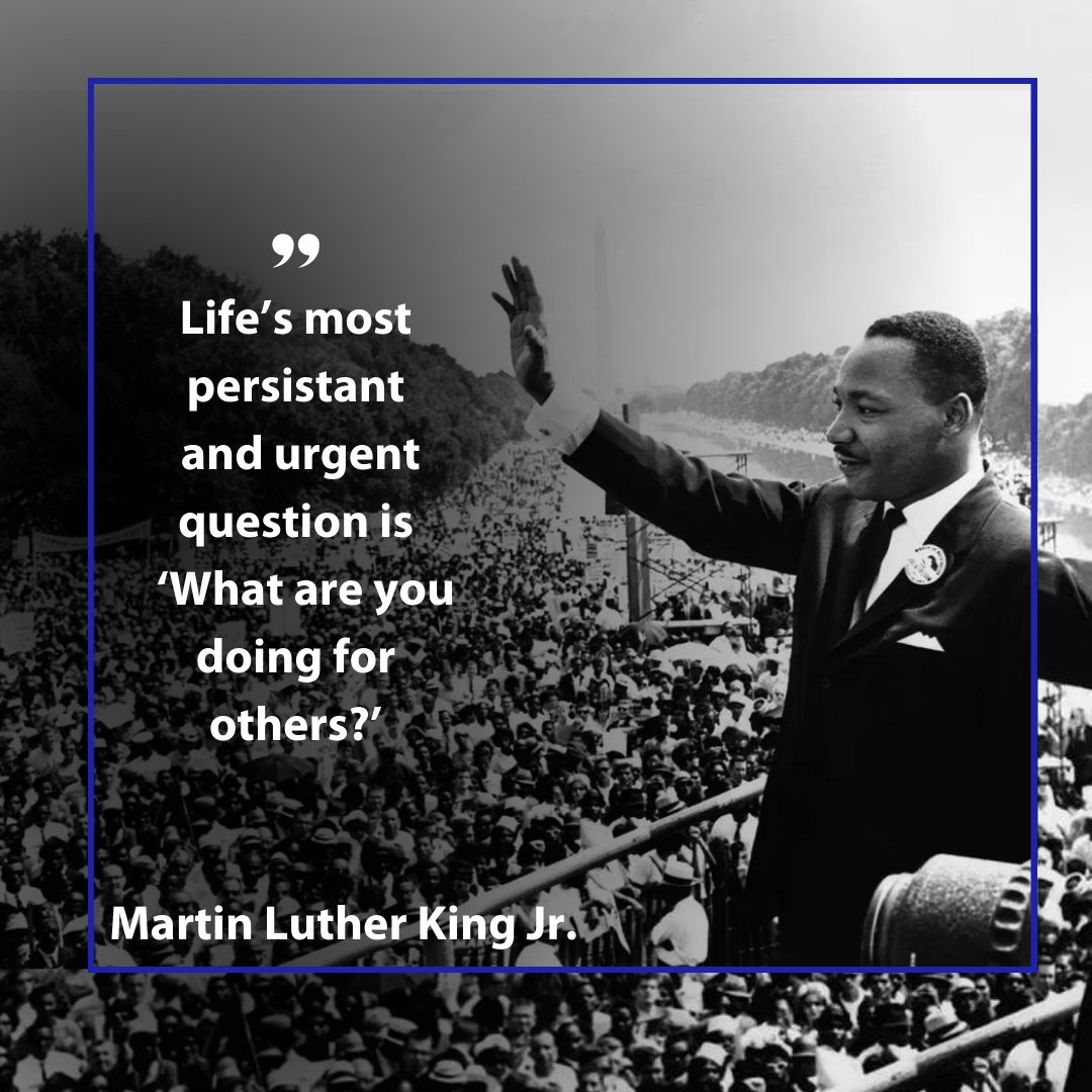 Today, we are called to honor the legacy of Martin Luther King Jr. through impactful acts of kindness. Ask yourself how you can empower change through service, following in the footsteps of Dr. King.  

#MLKDay2024 #RandomActsOfKindness