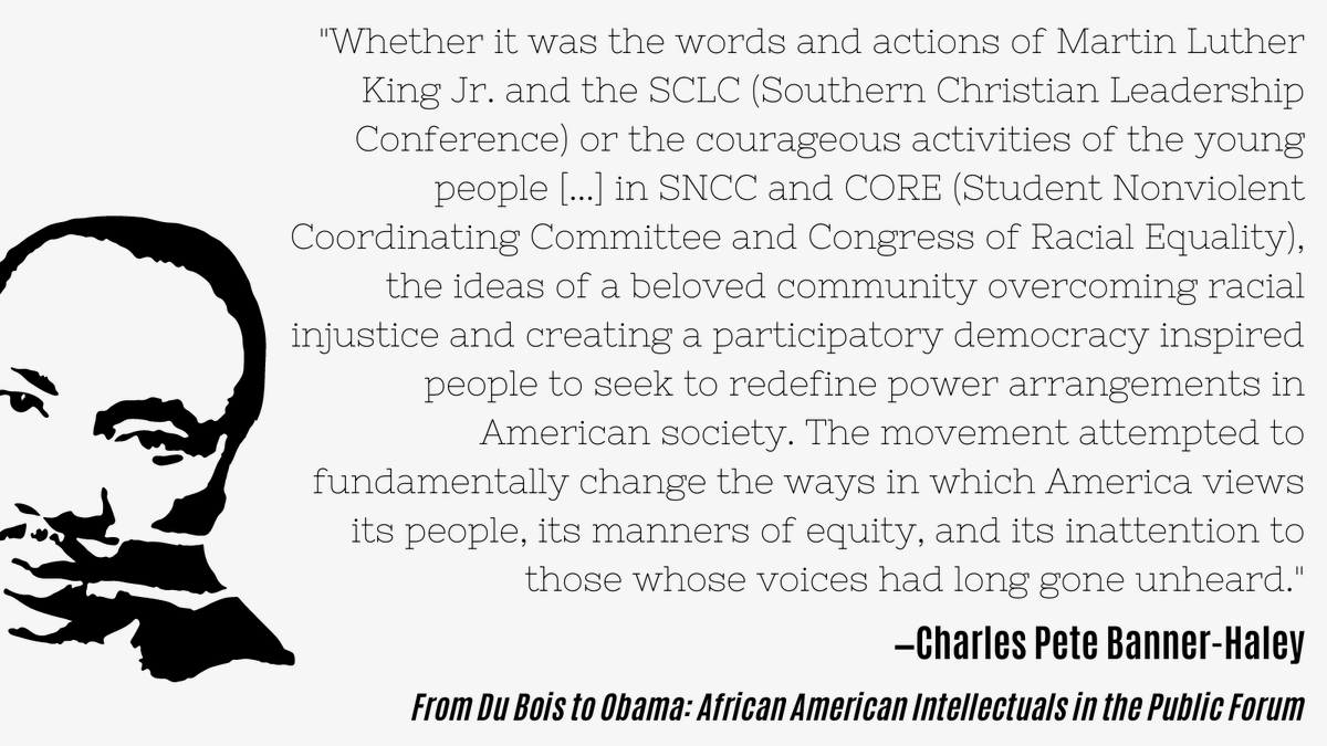 Today, SIU Press honors Dr. Martin Luther King Jr. Read more about Dr. King's influence and legacy in FROM DU BOIS TO OBAMA by Charles Pete Banner-Haley. siupress.com/books/978-0-80… #mlkday #martinlutherkingjr #martinlutherkingjrday