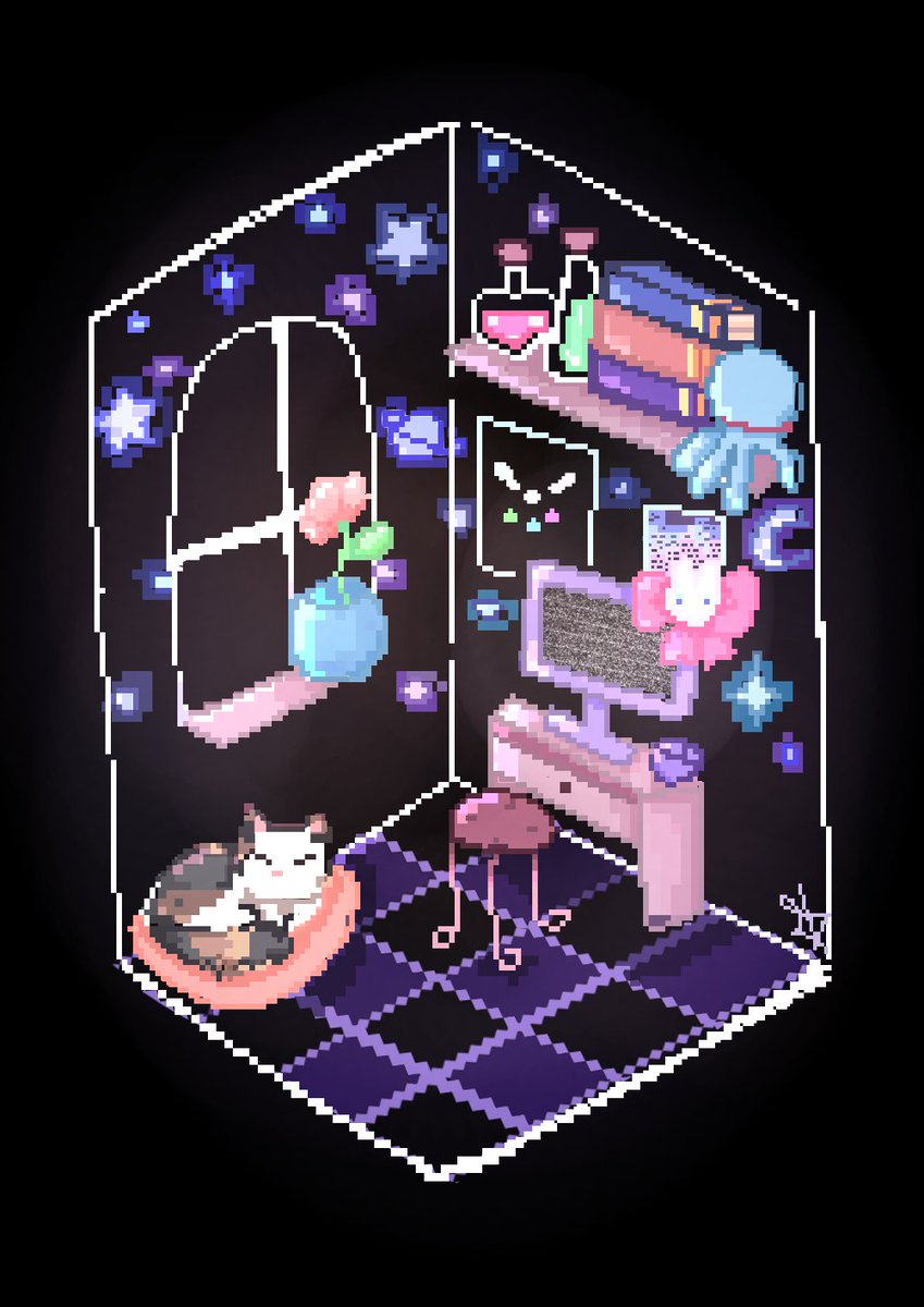 Cherrygomita's tweet photo. It's time to sleep🪐 https://t.co/2EdxUPeetY