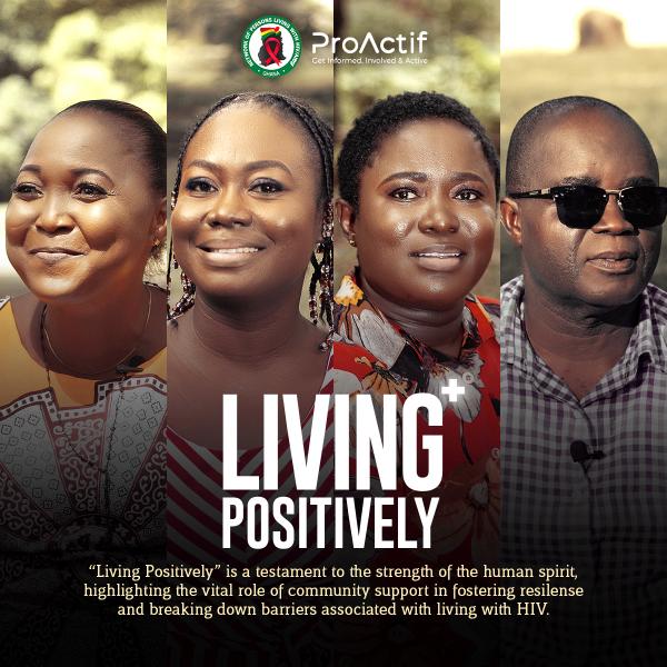 'Living Positively' is an empowering video production by @ghana_nplus & @ProActif_Global, featuring courageous women & men living w/ HIV sharing their personal journeys w/ authenticity & strength. Help us amplify their voices by sharing videos #LivingPositively #EndHIVStigma