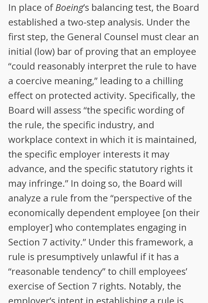 @kafstiras @MattBruenig My guess is that it affects employees ability to exercise their Section 7 rights

employmentlawwatch.com/2023/08/articl…