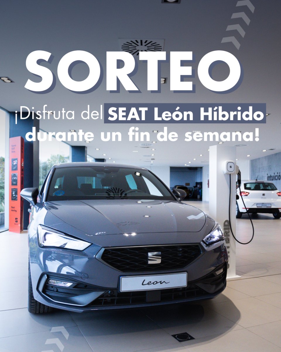 🚗¿𝗤𝘂𝗶𝗲𝗿𝗲𝘀 𝗱𝗶𝘀𝗳𝗿𝘂𝘁𝗮𝗿 𝗱𝗲𝐥 𝐧𝐮𝐞𝐯𝐨 𝗦𝗘𝗔𝗧 𝗟𝗲𝗼𝗻 𝗛𝐢𝗯𝗿𝗶𝗱𝗼 𝗱𝘂𝗿𝗮𝗻𝘁𝗲 𝘂𝗻 𝗳𝗶𝗻 𝗱𝗲 𝘀𝗲𝗺𝗮𝗻𝗮?‼

¡Participa en nuestro sorteo activo en Instagram y Facebook, y no te pierdas el poder probarlo! Conducción eficiente… y emocionante ;)