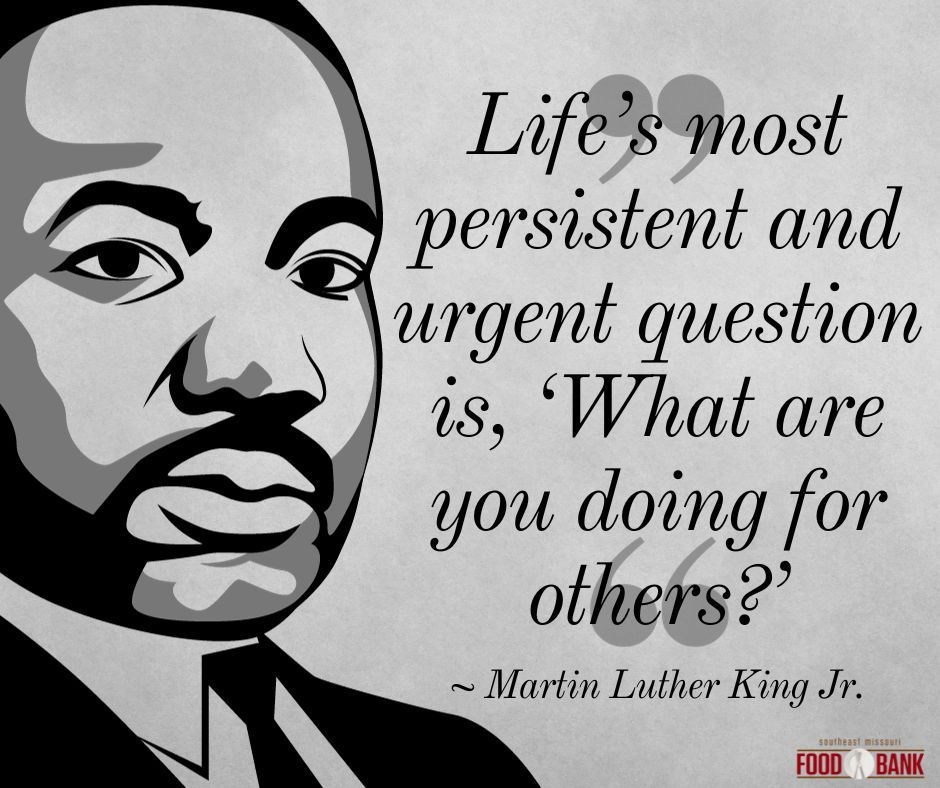 Our offices are closed today in honor of Martin Luther King, Jr. Day. 

Thank you to all of our donors, volunteers and partners who serve our community throughout the year.