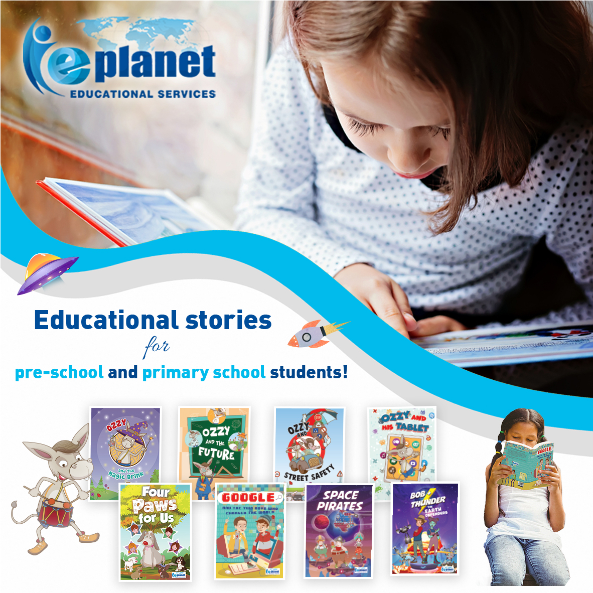 EplanetEdu's tweet photo. Story time!

Entertain your students and expand their English vocabulary with E-planet’s series Story Books for pre-school and early primary-aged learners. Primary aged-learners can practice reading with E-planet’s series Graded Readers and consolidate new interesting vocabulary. https://t.co/IkM9hRE4Cw