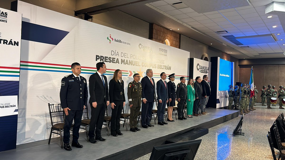 En la entrega de la Presea “Manuel Corpus Beltrán” en #Saltillo. #CoahuilaPaDelante #APasosDeGigante #SaltilloNosUne