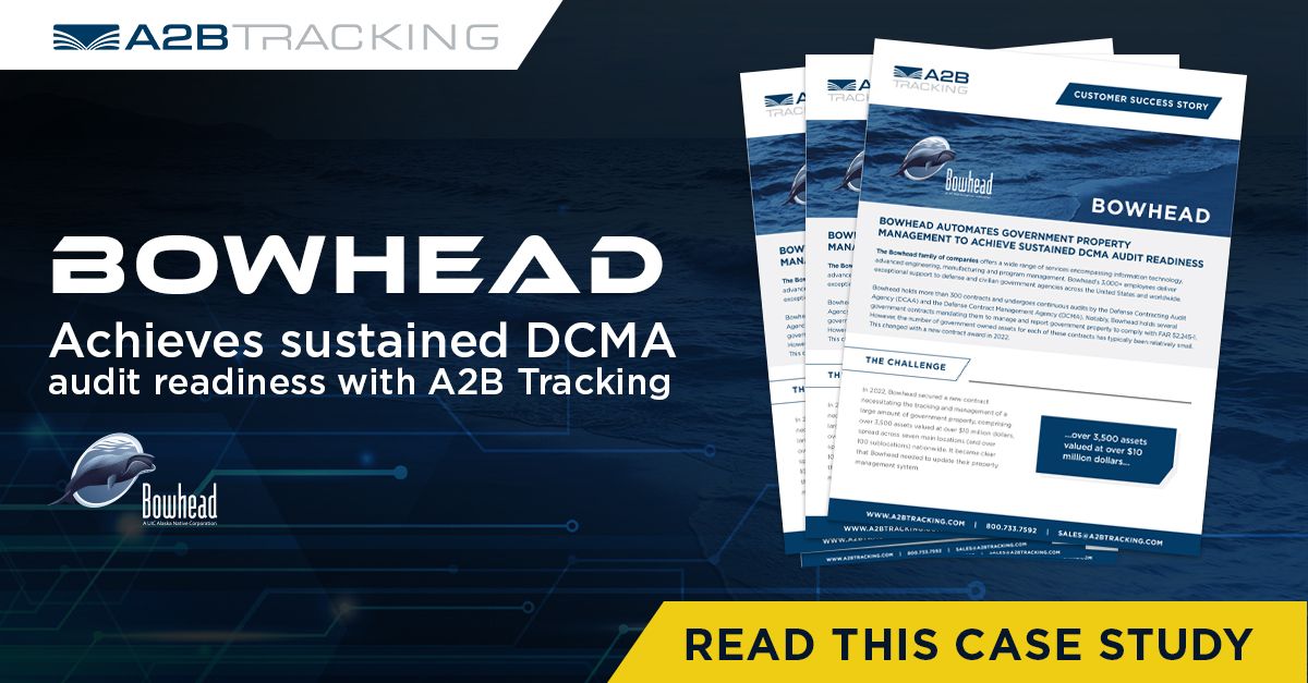 A2BTracking's tweet image. Learn how Bowhead automates their Government Property management to achieve sustained audit readiness. Read the Case Study now zurl.co/8tQd