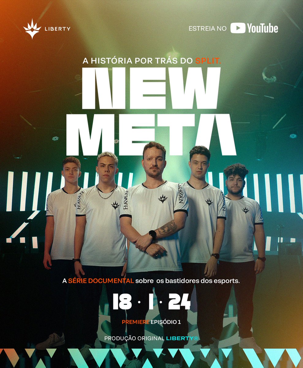 Um novo capítulo se inicia!

#NewMeta: A nova série documental da Liberty Esports, dia 18 de Janeiro em youtube.com/@libertyesports.

#MetaLiberty