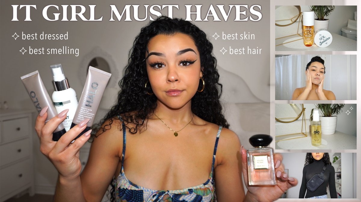 ClaireQute's tweet photo. Hey beauty! 🧖🏽‍♀️🤍 Here is my *essential makeup, skincare, perfume &amp; wardrobe essentials to be the IT GIRL this year! All products are linked in the description! xx
https://t.co/QjnCFwnKYi https://t.co/vs2XjV3IuA