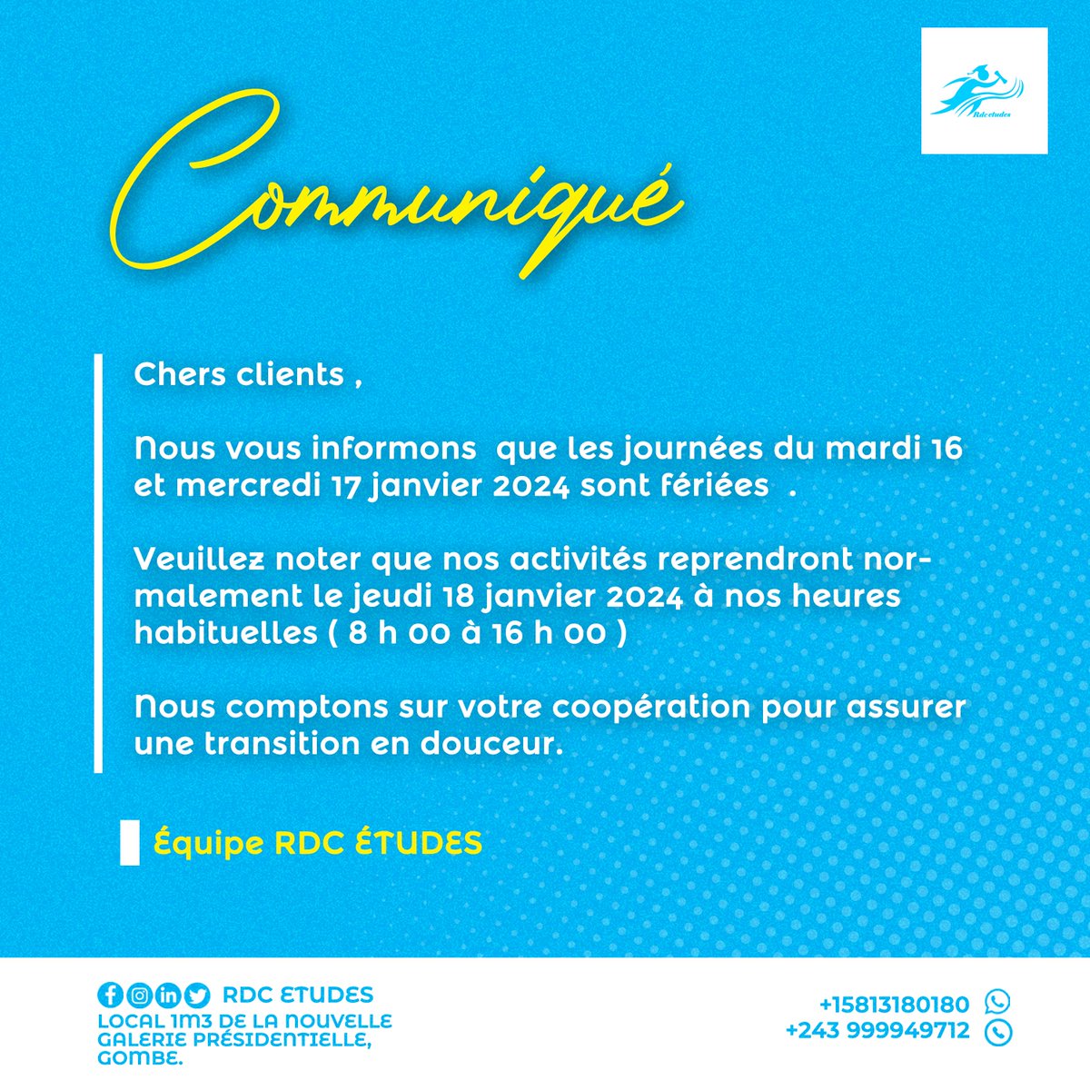 RDC ETUDES tweet media