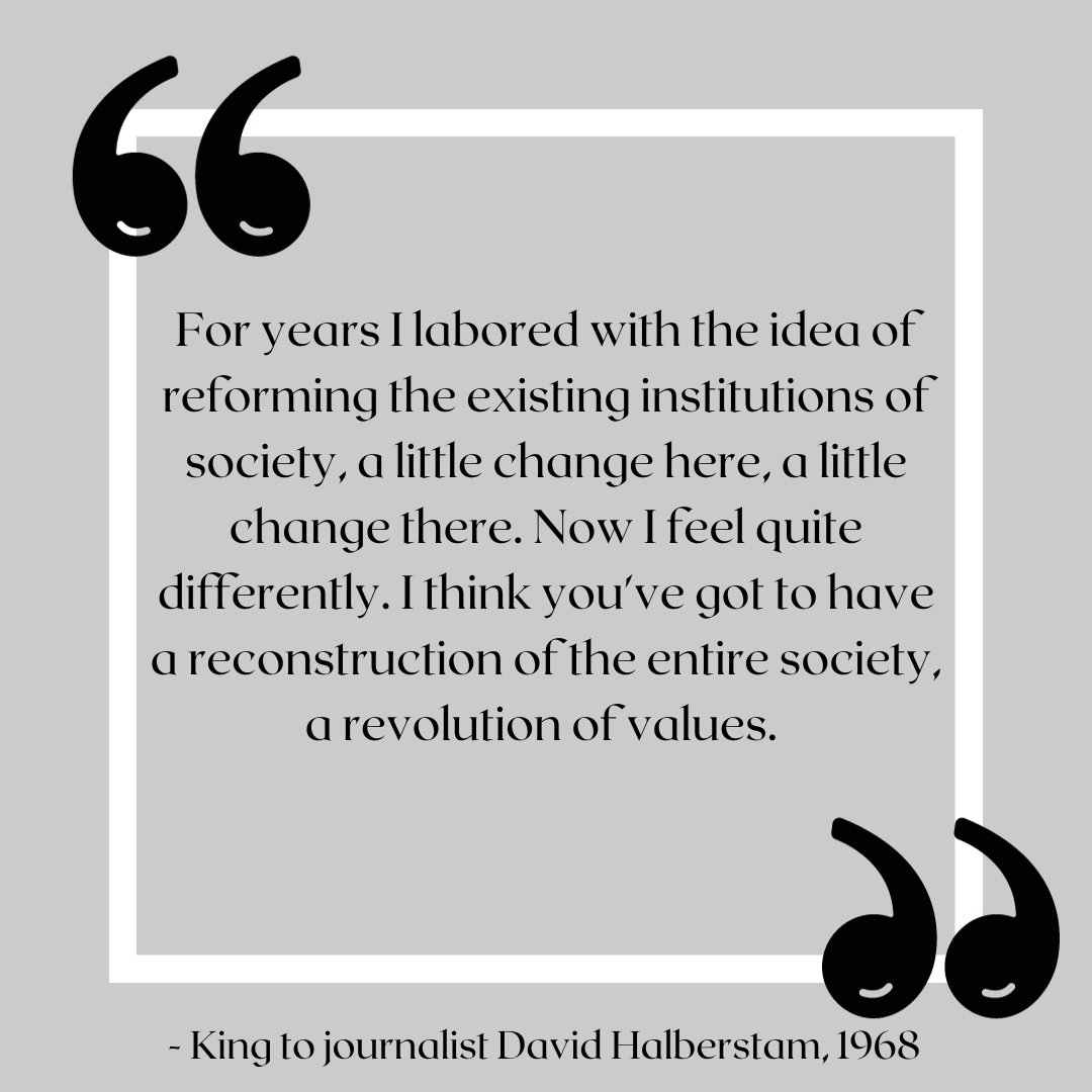 nctriangle_salt's tweet photo. As we celebrate Martin Luther King Jr. Day there is a key fact of his life and activism that no major celebration or speech will commemorate: that King was a staunch anti-capitalist. Dr King's main concern was for the material needs of poor people to be addressed, (1/3) https://t.co/PvhplSnmbC