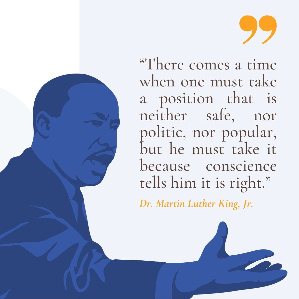 🕊️ On this #MLKDay, let's remember the courage to stand for what is right, even when it's challenging. May we be motivated by Dr. King's legacy to #inspire those around us to #lead and #serve. #StandForJustice #MartinLutherKingJr #InspireLeadServe