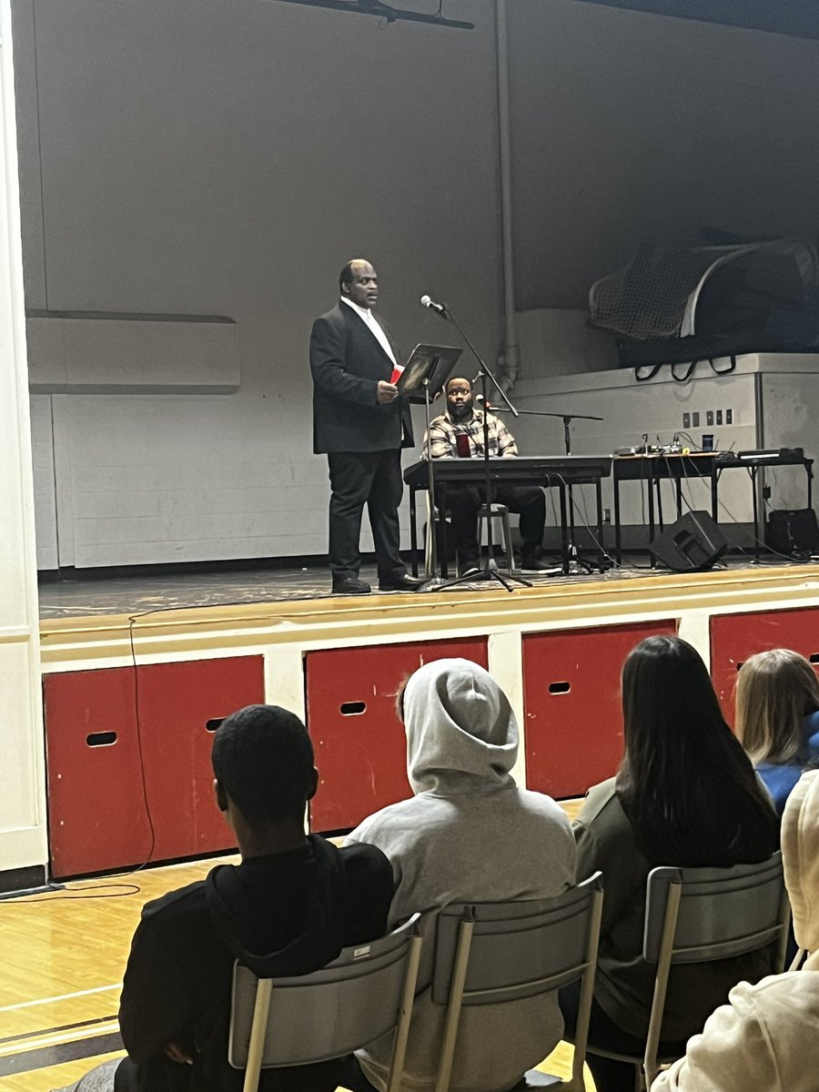 Excited to welcome David Woods and Owen “O Sound” Lee to Graham a Creighton today in recognition of Martin Luther King day.