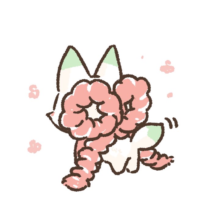 「しっぽちっちゃくてかわいいねぇ 」|くらてのイラスト