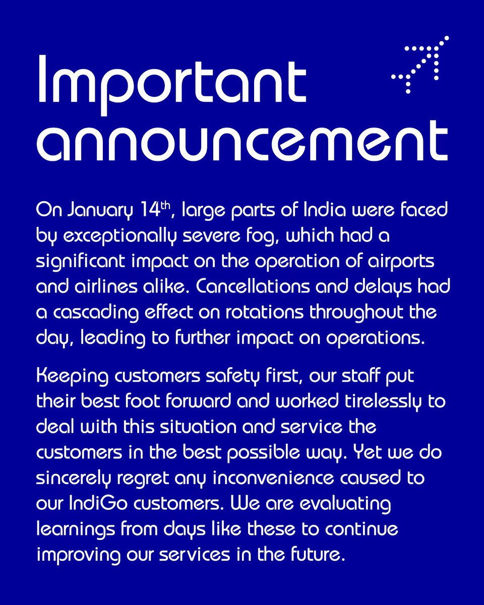 IndiGo tweet media