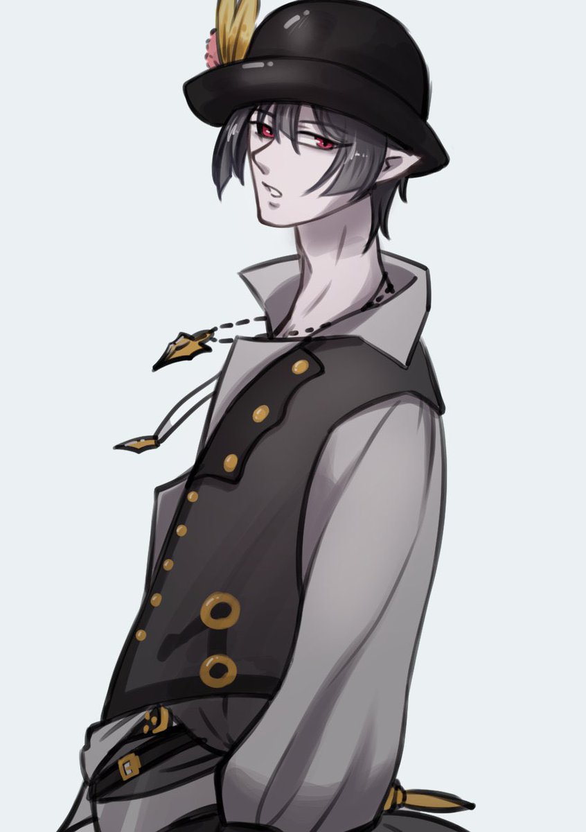 avatar_(ff14) 「#メンテなので自機の設定を再掲する Renard Hanel(レナード・アネル)」|たまも🦊のイラスト