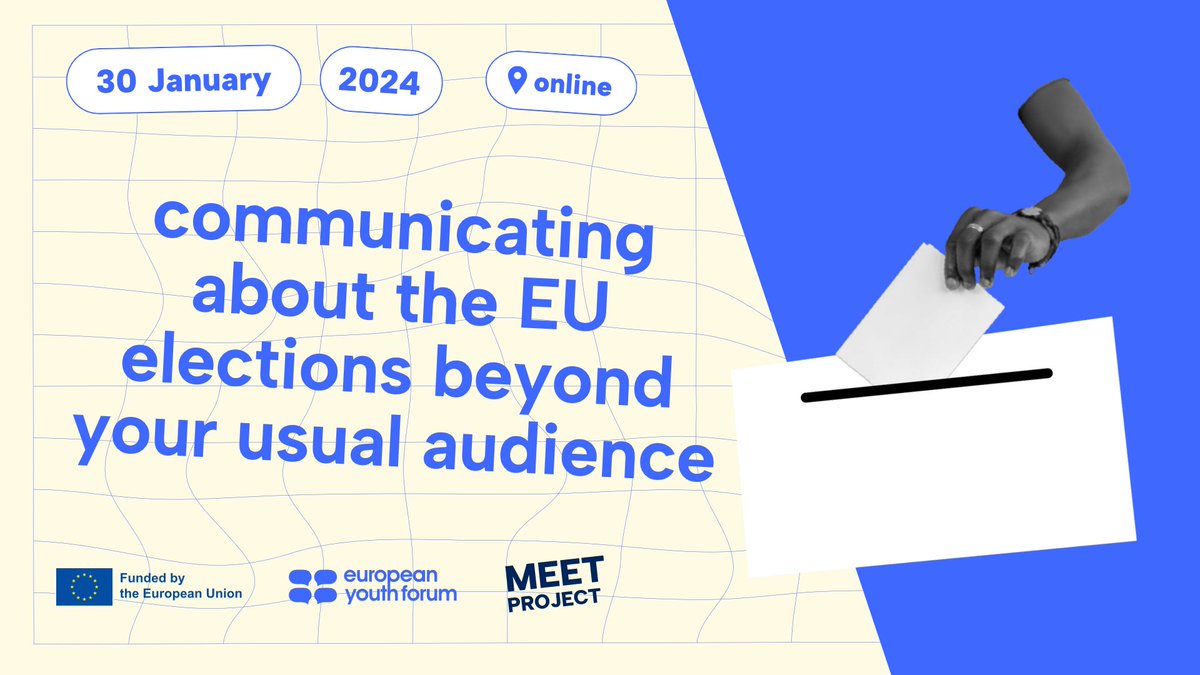 It’s only 5 months until the European #elections and too many people still don't know! 🌍✨ Join our #webinar to learn about the Listen to People Project by <a href="/EMInternational/">European Movement</a> 

👉 Diversity, democracy and beyond.

Ready? Register now! 👉 youthforum.org/activities/com…