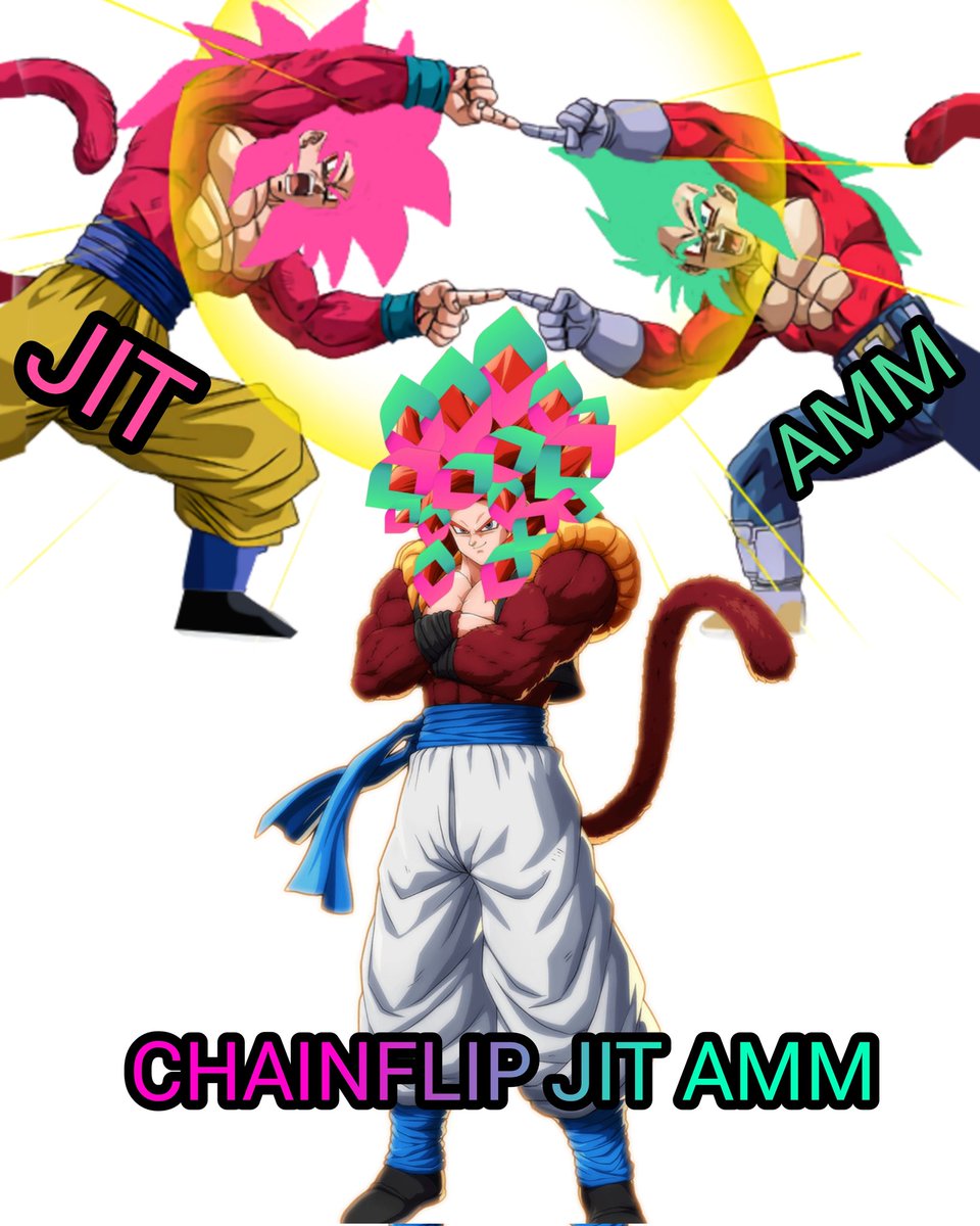 peoplevariant's tweet photo. @chainflipgod Here my Submission, introducing the super saiyan Chainflip jit amm @Chainflip
$FLIP https://t.co/GBpDojewkc