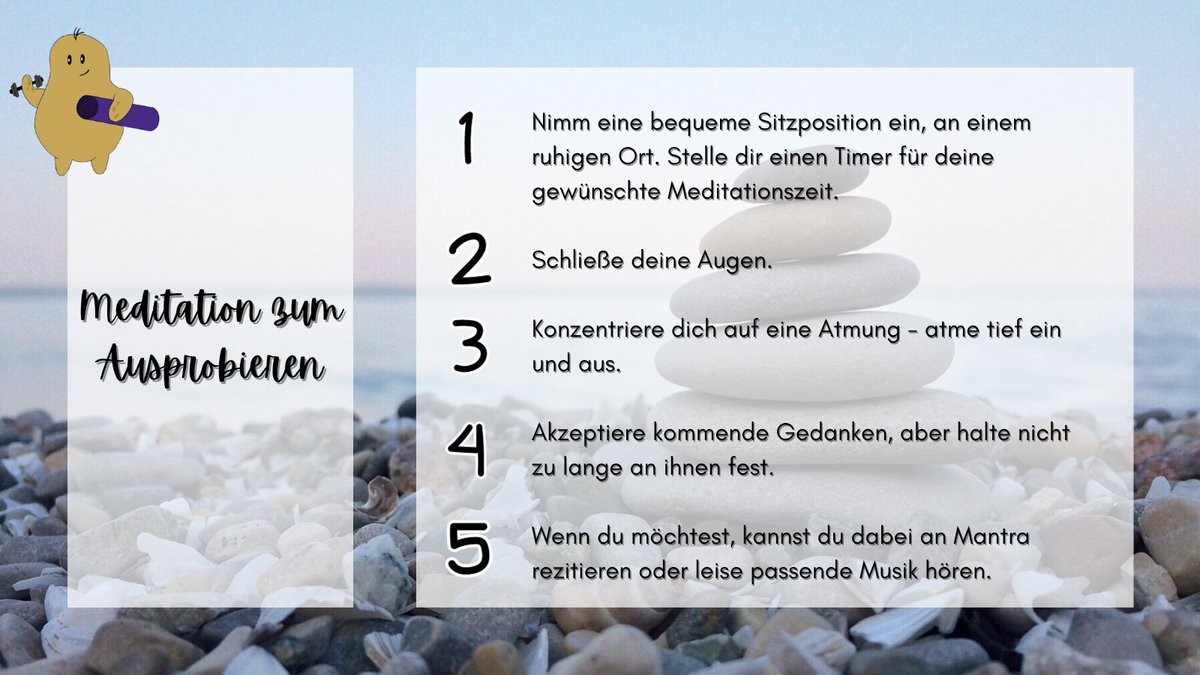 cozy_potatoes's tweet image. Nimm dir eine Pause vom Scrollen und dem Alltag und probiere es einmal mit #Meditation.

🧘🏻‍♂️ Falls du lieber angeleitet werden möchtest, schau dich einmal auf #YouTube um, oder folge unser kleinen Meditationsübung auf unserem Insta-Kanal. 

#cozypotatoes #winter #stress