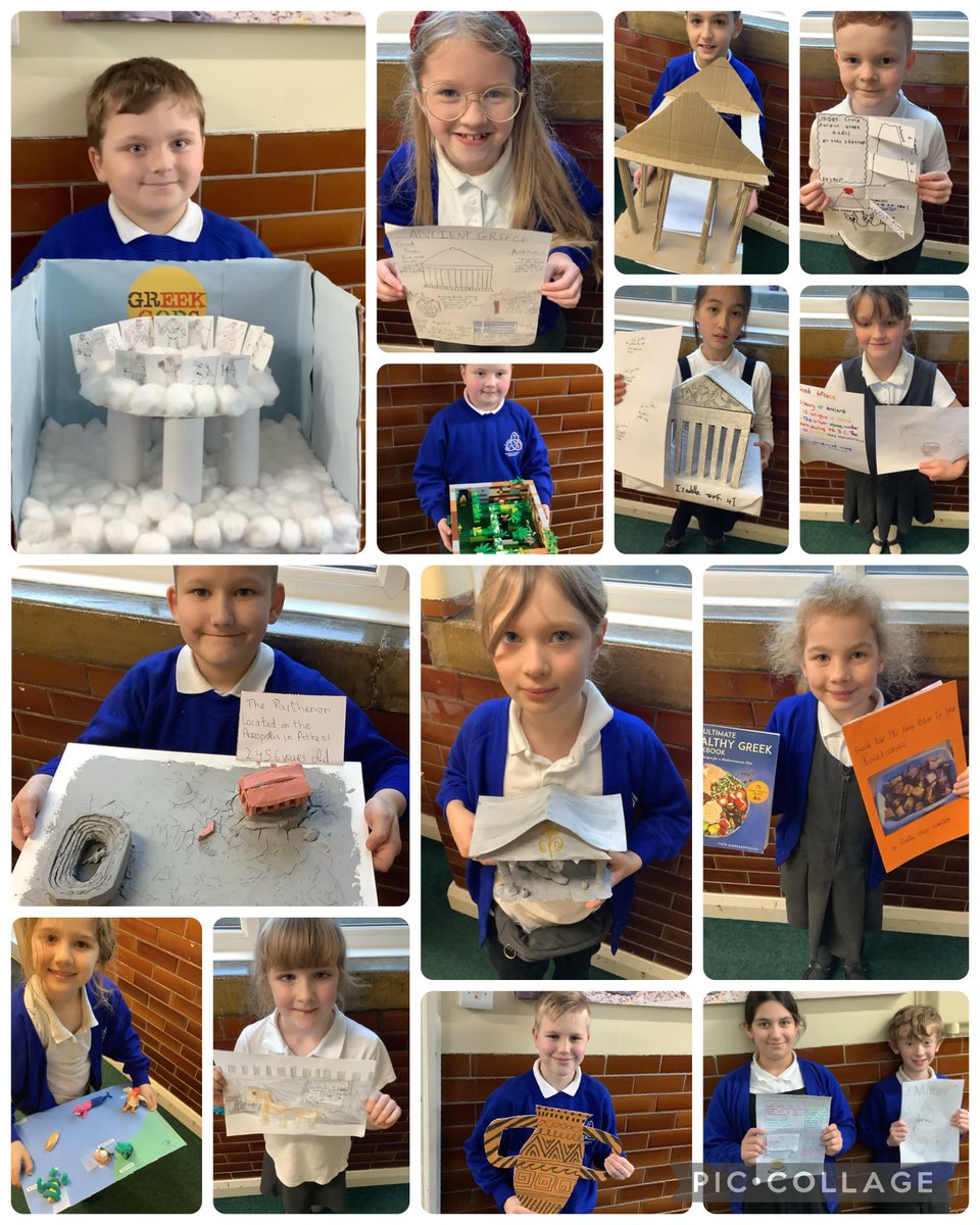 As we are learning all about Ancient Greece in Year 4, we have enjoyed seeing the creative projects! @sfsmtweets