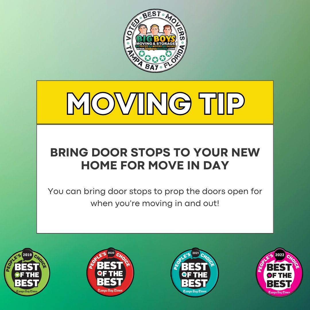 tampamovers's tweet photo. Moving Tip Monday
 
 #VotedBestMovers #BigBoysMoving #TampaMovers #TampaBay #MovingTampa https://t.co/YPnI5mNOSJ