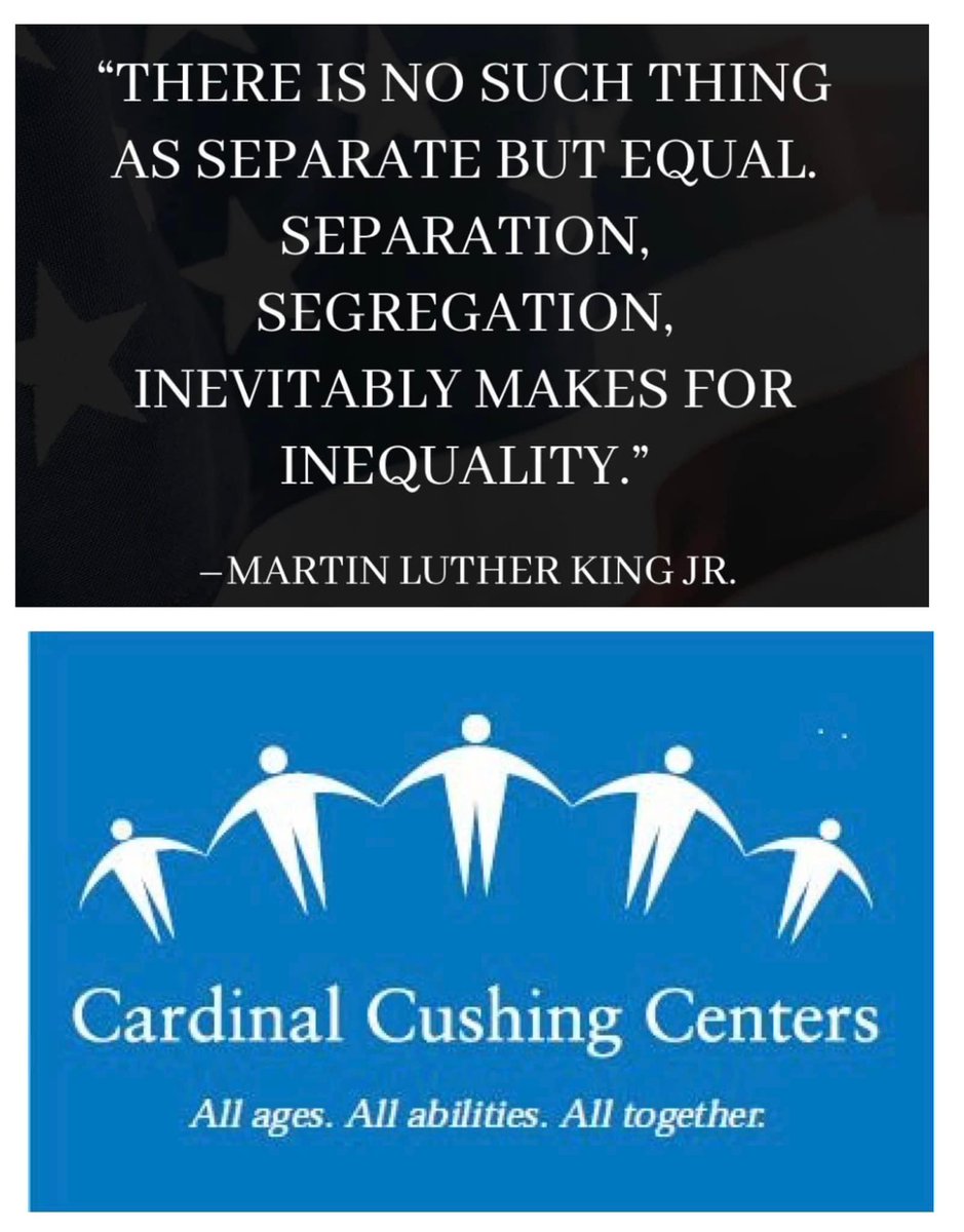 As we observe Martin Luther King Day today, we wanted to share one of his most famous quotes that is the heart of our mission.  Each day at Cardinal Cushing Centers we are working hard to bring opportunities and hope for all.  All ages, All abilities, All together!
