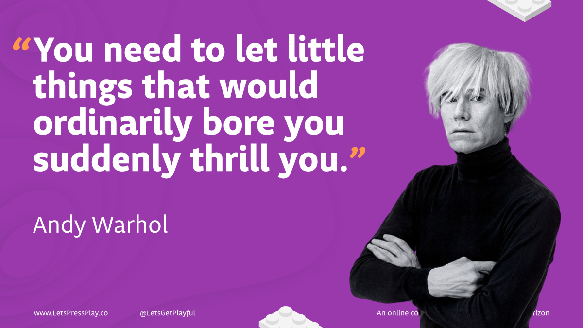 Letsgetplayful's tweet photo. What little tweaks do you make to your practice to spark curiosity and creativity?
How do you model becoming thrilled with the ordinary?
#letspressplay #letsgetplayful #playmatters #creativitymatters #playistheway https://t.co/7wmdMEWiUU