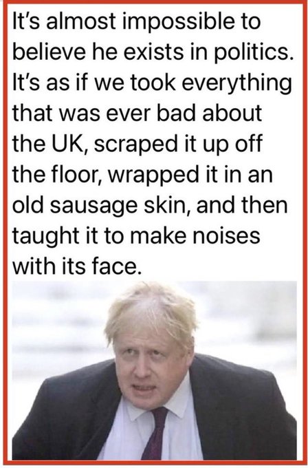 SevenmilesoutUK's tweet photo. @GlobalWarRoom @andreajenkyns The pathological liar only slimed his way into power courtesy of the #BrexitConTrick......the great deception &amp; manipulation of the easily led &amp; the educationally challenged.
He was deservedly disgraced &amp; destroyed &amp; he isn't coming back. https://t.co/O7uK2E3mD8