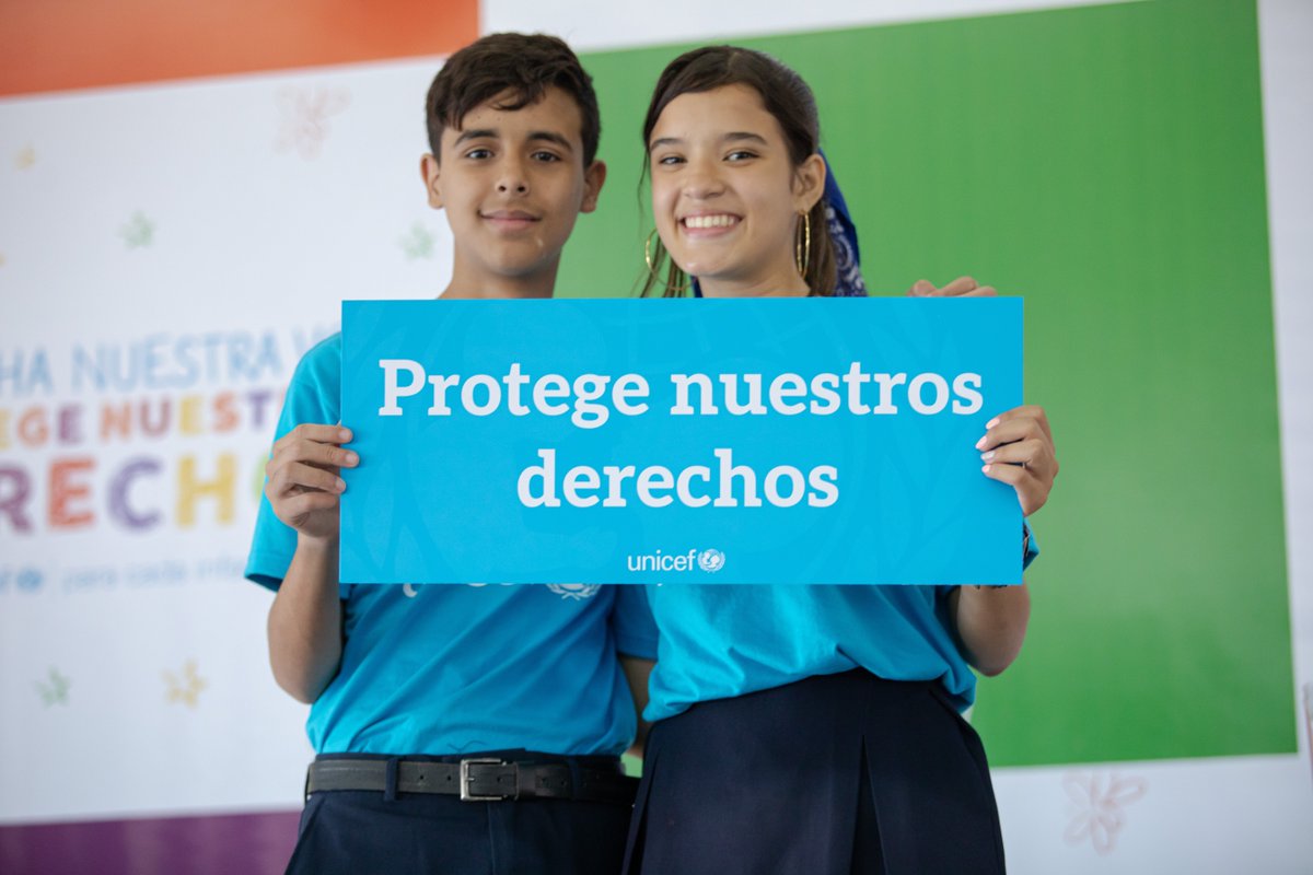 unicefvenezuela's tweet photo. #ParaCadaInfancia, todos sus derechos.

Todos los niños, niñas y adolescentes, sin importar dónde viven, a qué se dedican sus padres, qué idioma hablan, su religión o cultura, si son niño o niña, si son ricos o pobres, tienen derechos. https://t.co/Eq0V2R0CU0