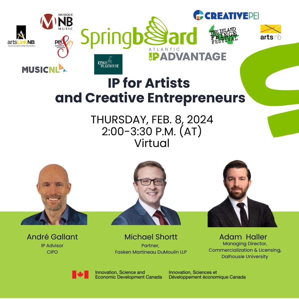 Understanding #IP rights is crucial for safeguarding creative work. We are collaborating with organizations across the region to present an online event tailored for artists & creative entrepreneurs! Register at: bit.ly/48QBjwQ #ElevateIP #ÉleverLaPI #WeKnowIP
