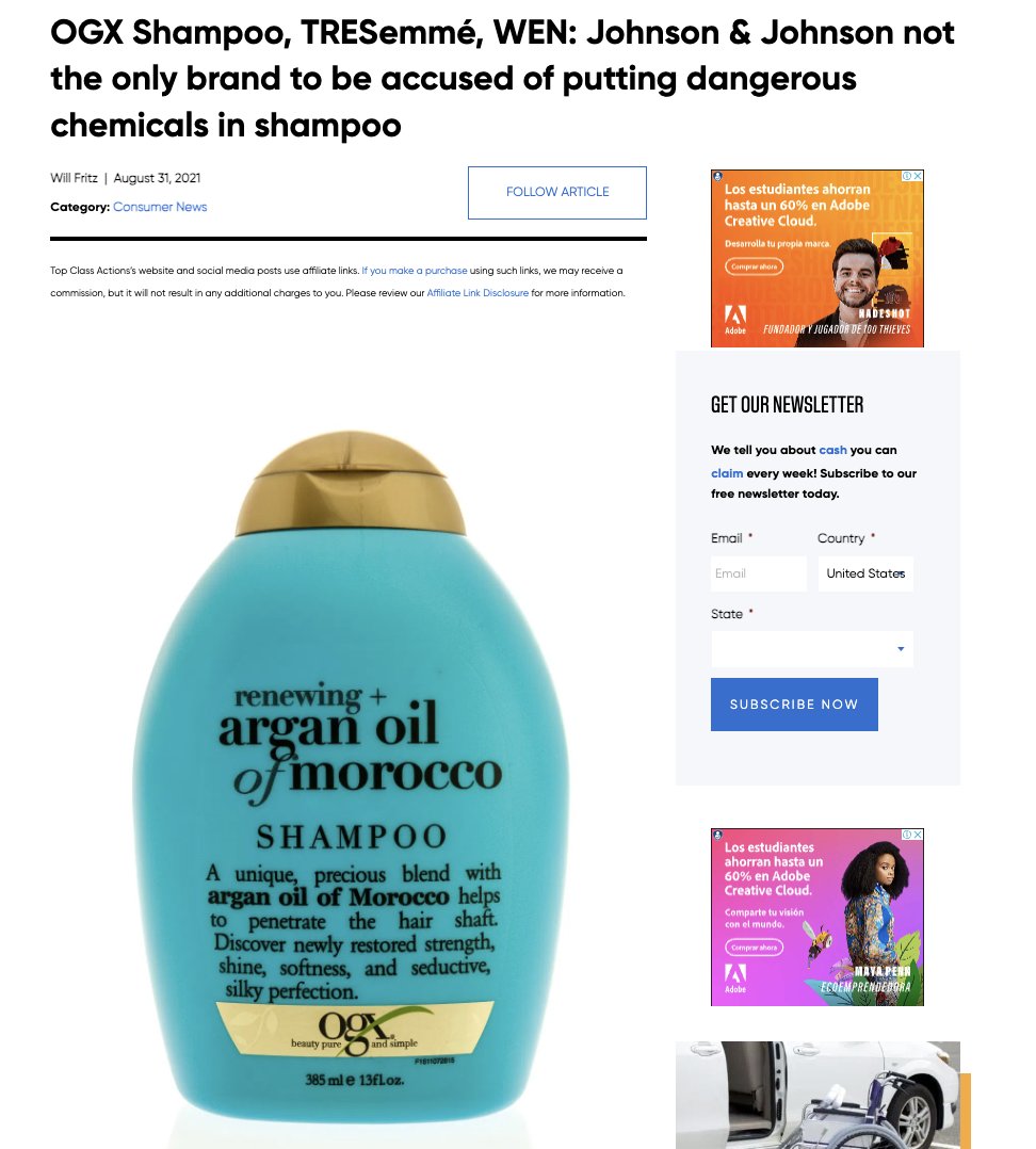 Shampoos may make your hair fall out...

Loads of shampoo manufacturers are being sued for toxic chemicals in their product like formadelhyde derivates.

Sodium laureth sulfate has also been shown to be toxic to the hair follicle.

Stop using these garbage products.