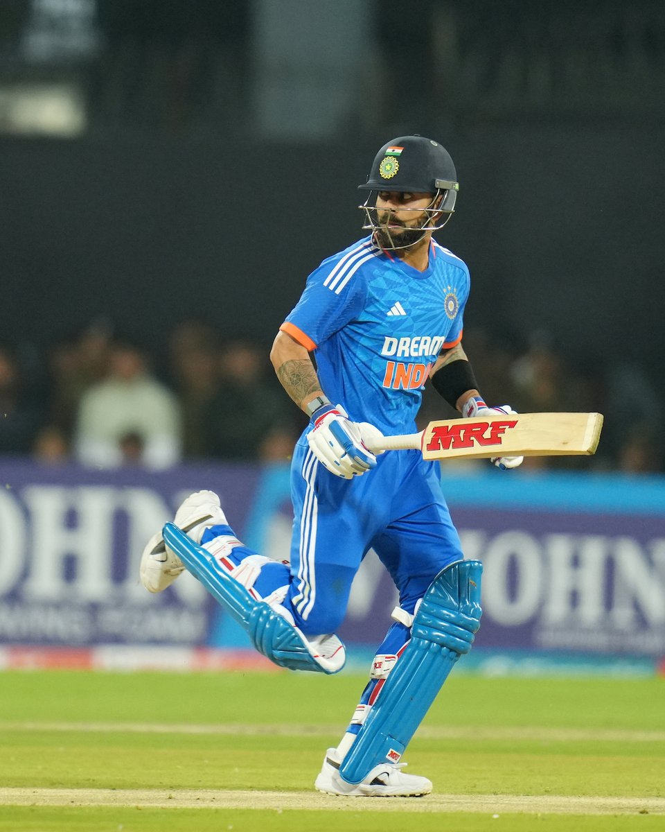 ICC's tweet photo. Virat Kohli looked like a man on a mission in Indore 🎇

#INDvAFG https://t.co/v9iCwH8D47