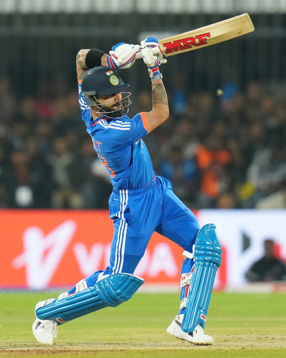 ICC's tweet photo. Virat Kohli looked like a man on a mission in Indore 🎇

#INDvAFG https://t.co/v9iCwH8D47