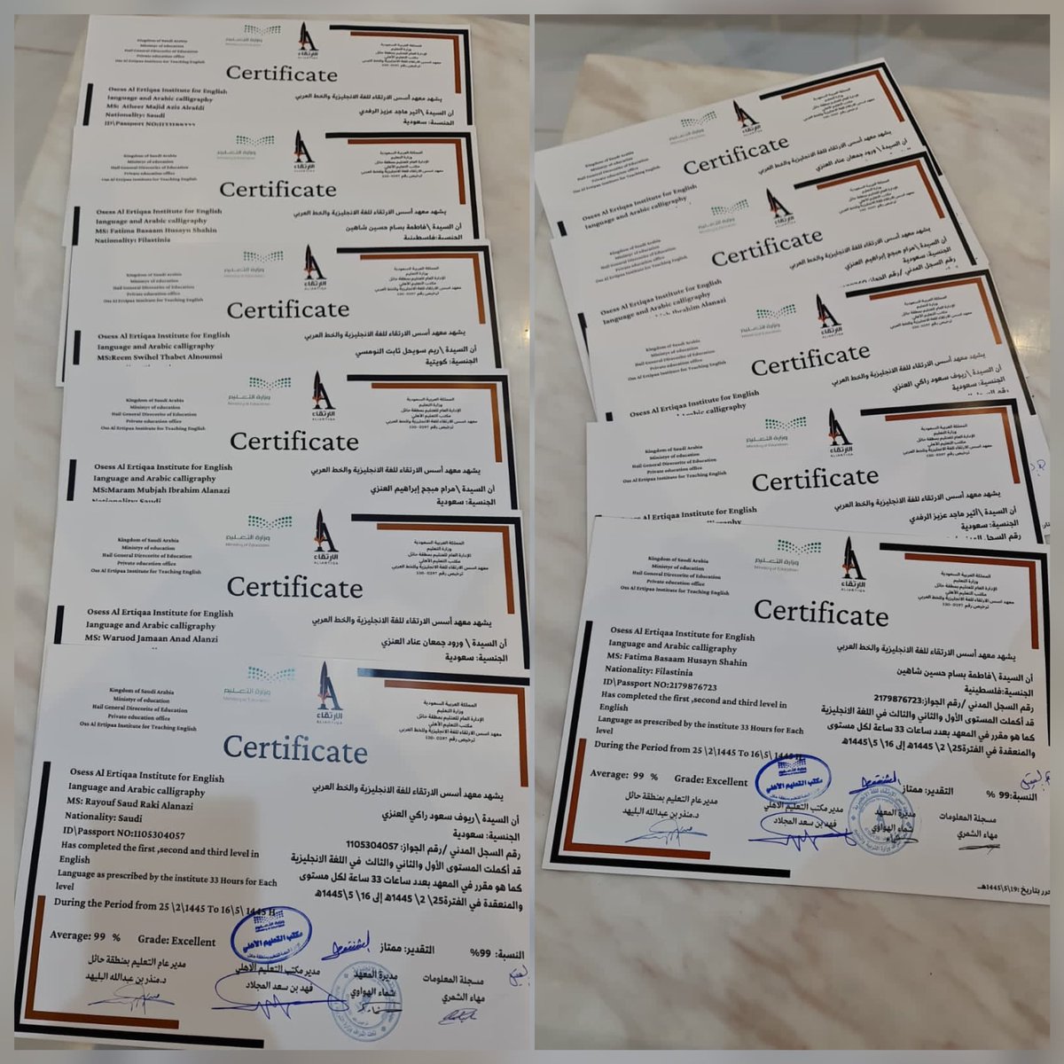 tanmiatalshamli's tweet photo. تم بحمد الله وفضله تسليم شهادات المتدربات للغة الإنجليزية بموجب الشراكة المنعقدة بين معهد أسس الإرتقاء وجمعية التنمية الأهلية بالشملي .. متمنين للجميع التوفيق والسداد

 #جمعية_التنمية_الأهلية_بالشملي #الشملي https://t.co/XDJ1ROifQv