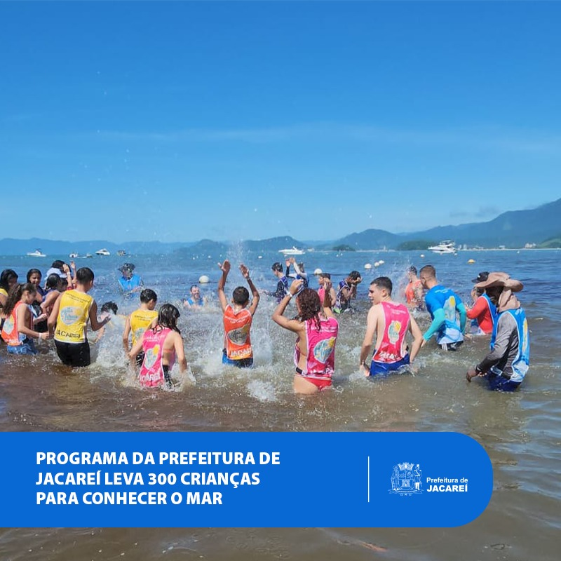 prefjacarei's tweet photo. 🏖Ver o mar pela 1ª vez faz parte do sonho de muita gente. Em Jacareí, mais de 300 crianças poderão transformar esse desejo em realidade, com o programa Agita Férias.

#jacarei #sp #prefeitura #esportes #AgitaFérias #praia #Tabatinga #Caraguatatuba #recreação https://t.co/CglQ8wyBPz