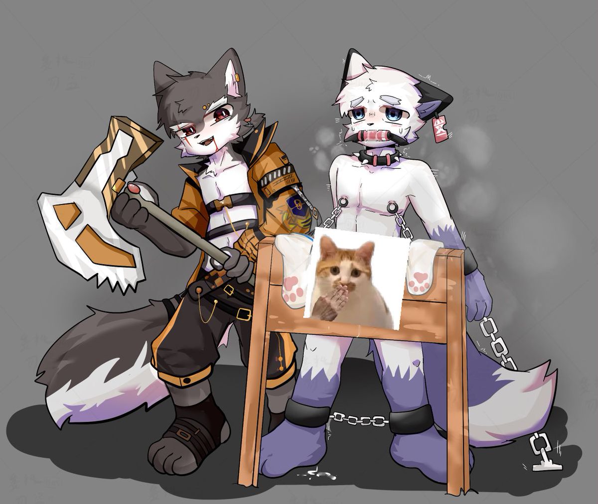 fuxifox007's tweet photo. ［NSFW+g向⚠］你...看上去有点太兴奋了?不许偷偷勃起哦...被白袜套唧唧也一样... https://t.co/YP6IE3pyfF