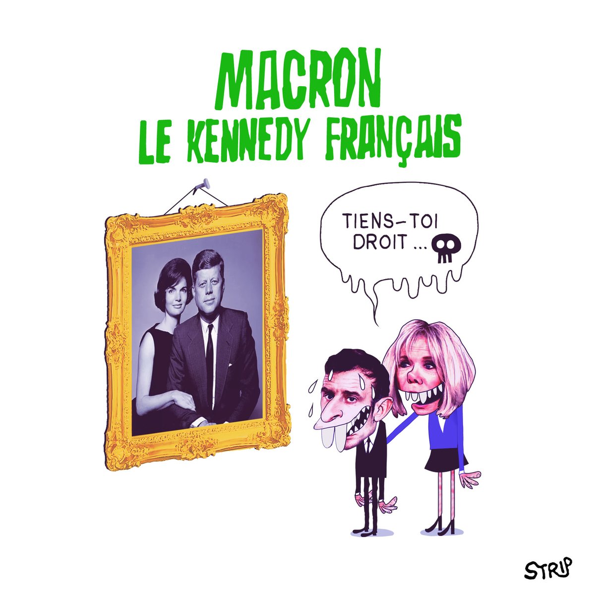 MaxTilgenkamp's tweet photo. 15 janvier 2024 #macron #brigitte #emmanuelmacron #kennedy #kennedyfrancais #france #strip #humour #dessin #cartoon #comics #comic #comix 
https://t.co/9PCnRldgiB https://t.co/7yu8ws8Cw2