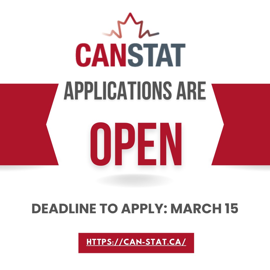 Would you like to be a CANSTAT fellow? Applications are now open!! Learn more about the eligibility criteria & how to apply: can-stat.ca/admissions-and… #ClinicalTrials #Biostatistics #StatisticalMethods #Biostatisticians #ResearchStatistics #ClinicalDataAnalysis #StatsTraining